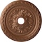 Ekena Millwork Palmetto Ceiling Medallion (Canopies up to 3 5/8"), 23 5/8"OD x 3 5/8"ID x 1 5/8"P, Polished Copper CM23PMPOS - alternate 1